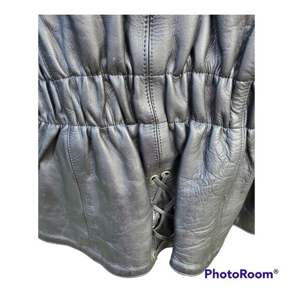 Mega Force Womens Leather Jacket Sz L - RH#51 - Picture 5 of 8